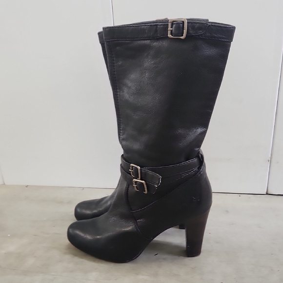 Frye Womens Leather Miranda Heeled Slouch Midcalf Boot Black Size 9 - Picture 5 of 12